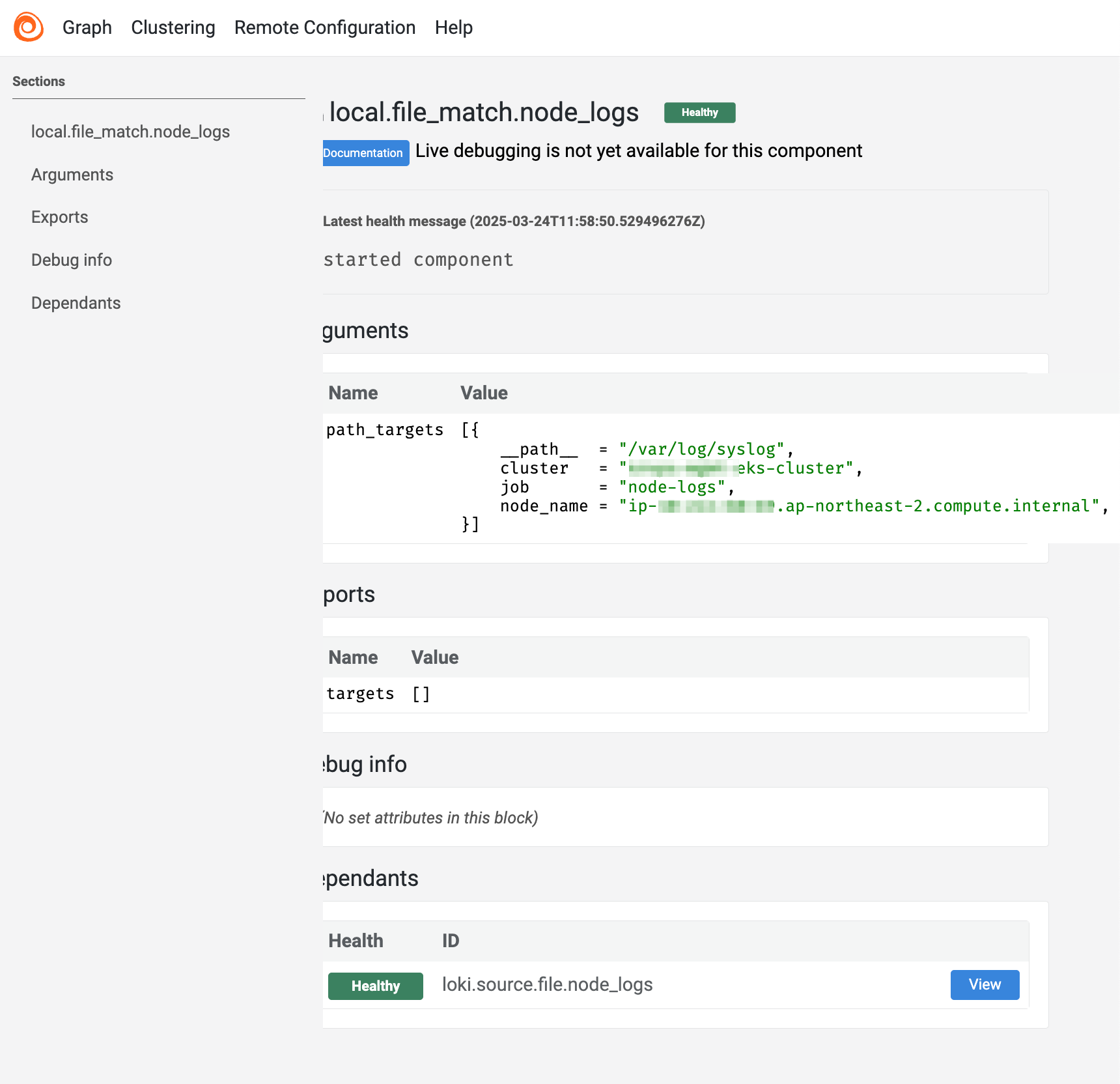 Alloy UI에서 확인한 로그 데이터