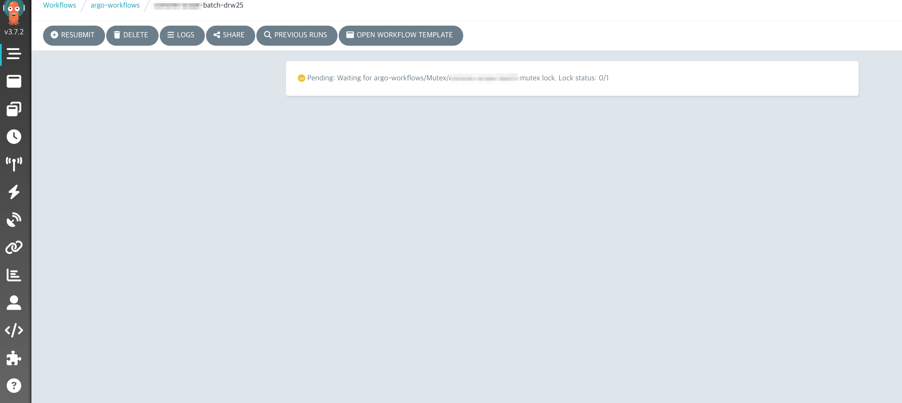 Waiting workflow due to locking