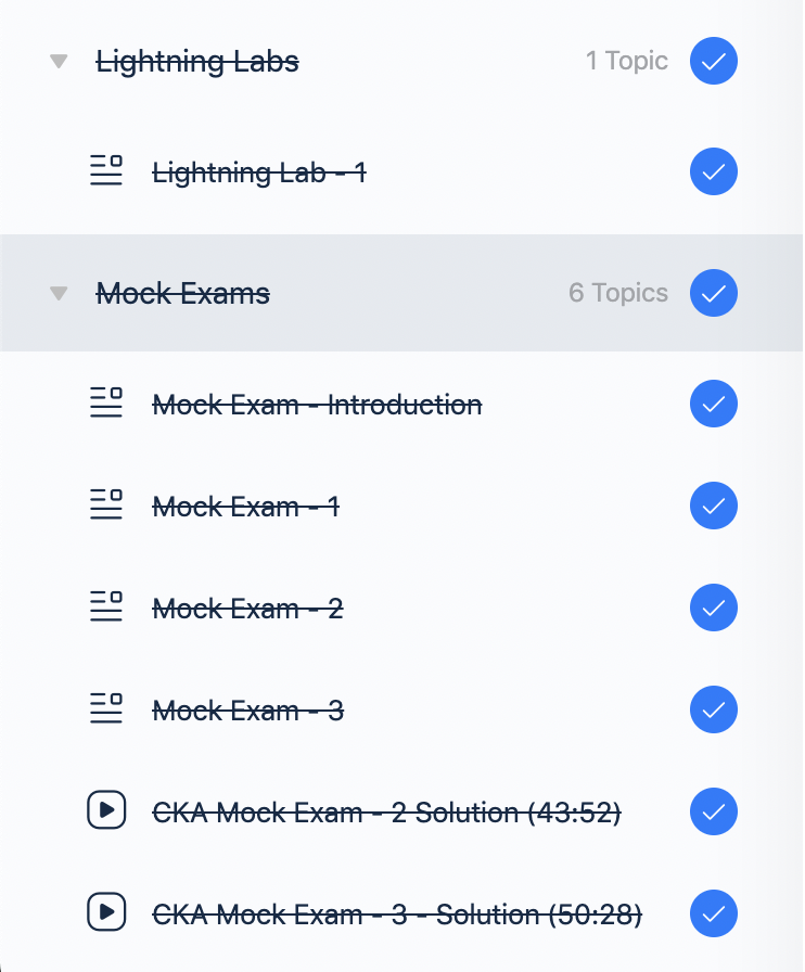 KodeKloud lighting labs and mock exam