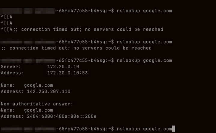 connection timed out